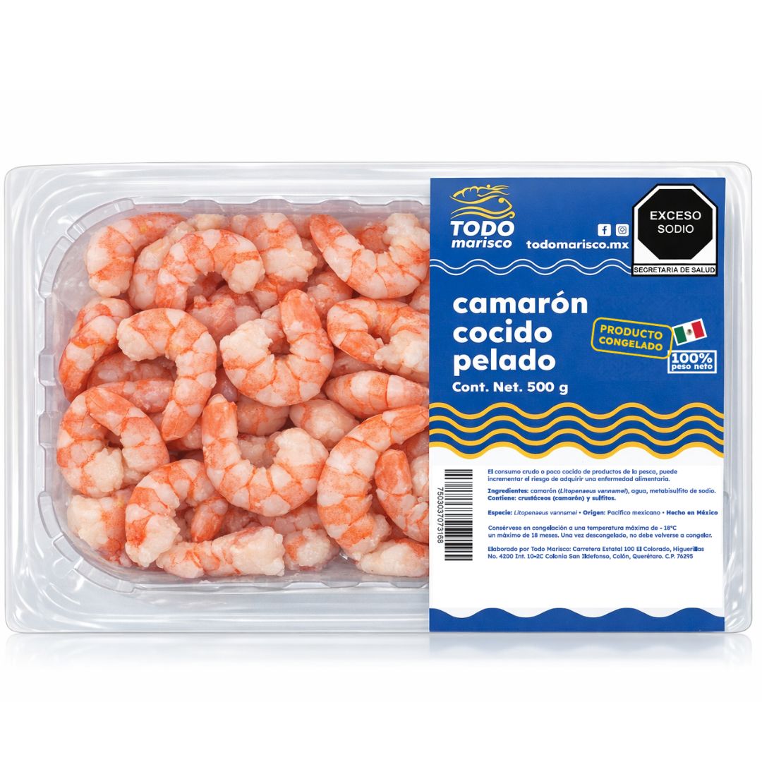 Camarón cocido pelado