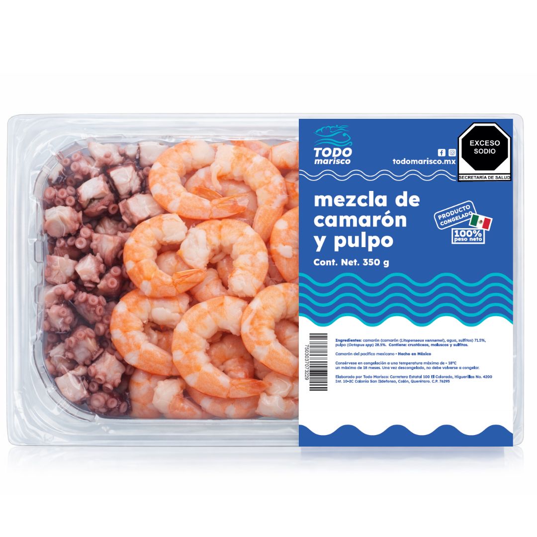 Mix camarón y pulpo