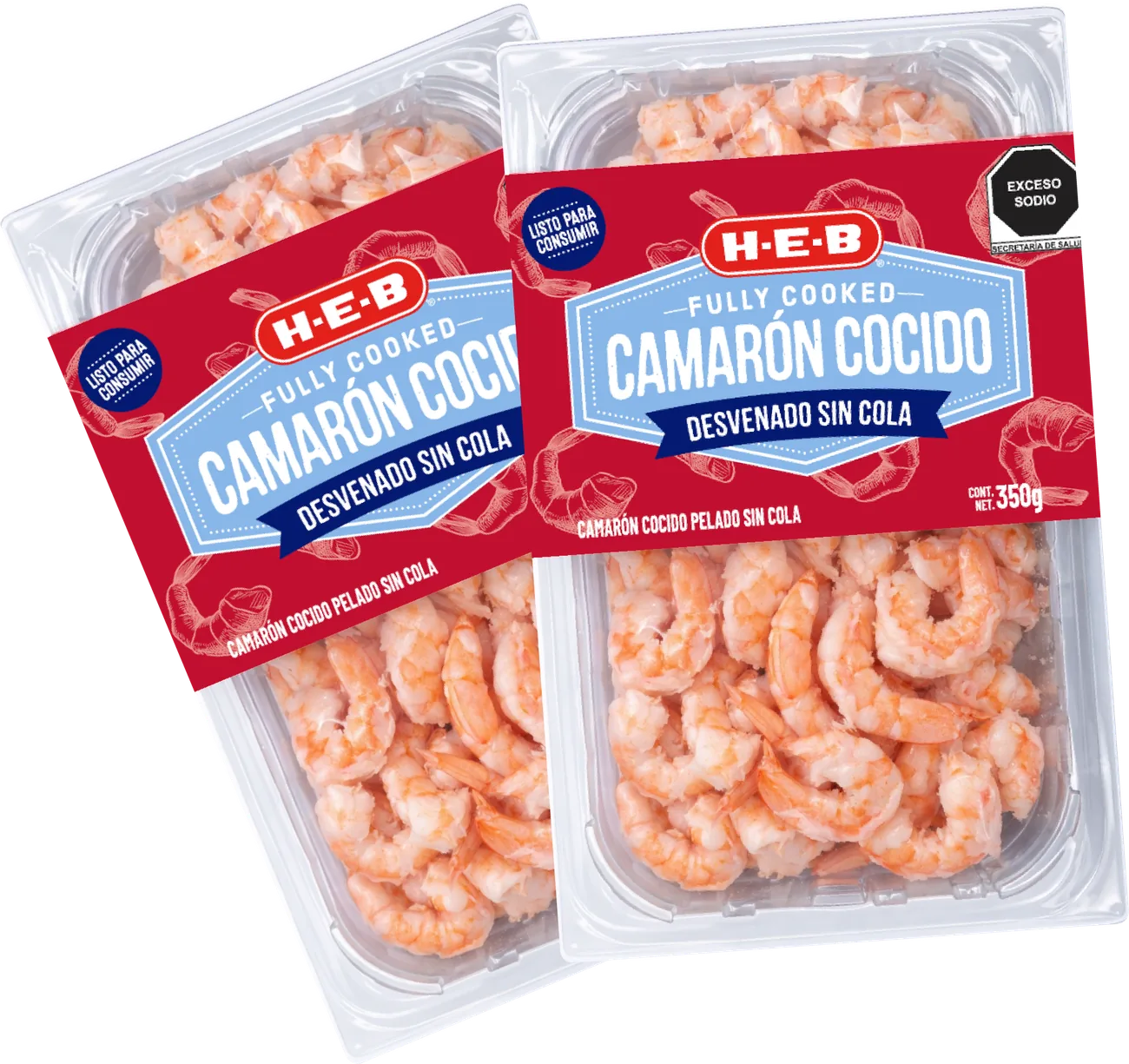 Camarón cocido para marca propia, maquilado por Todo Marisco