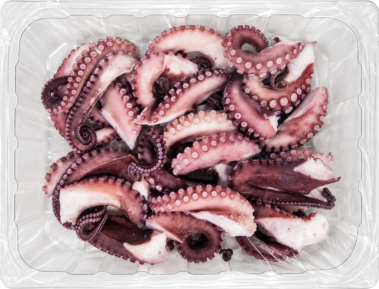Charola de pulpo cocido rebanado de Todo Marisco