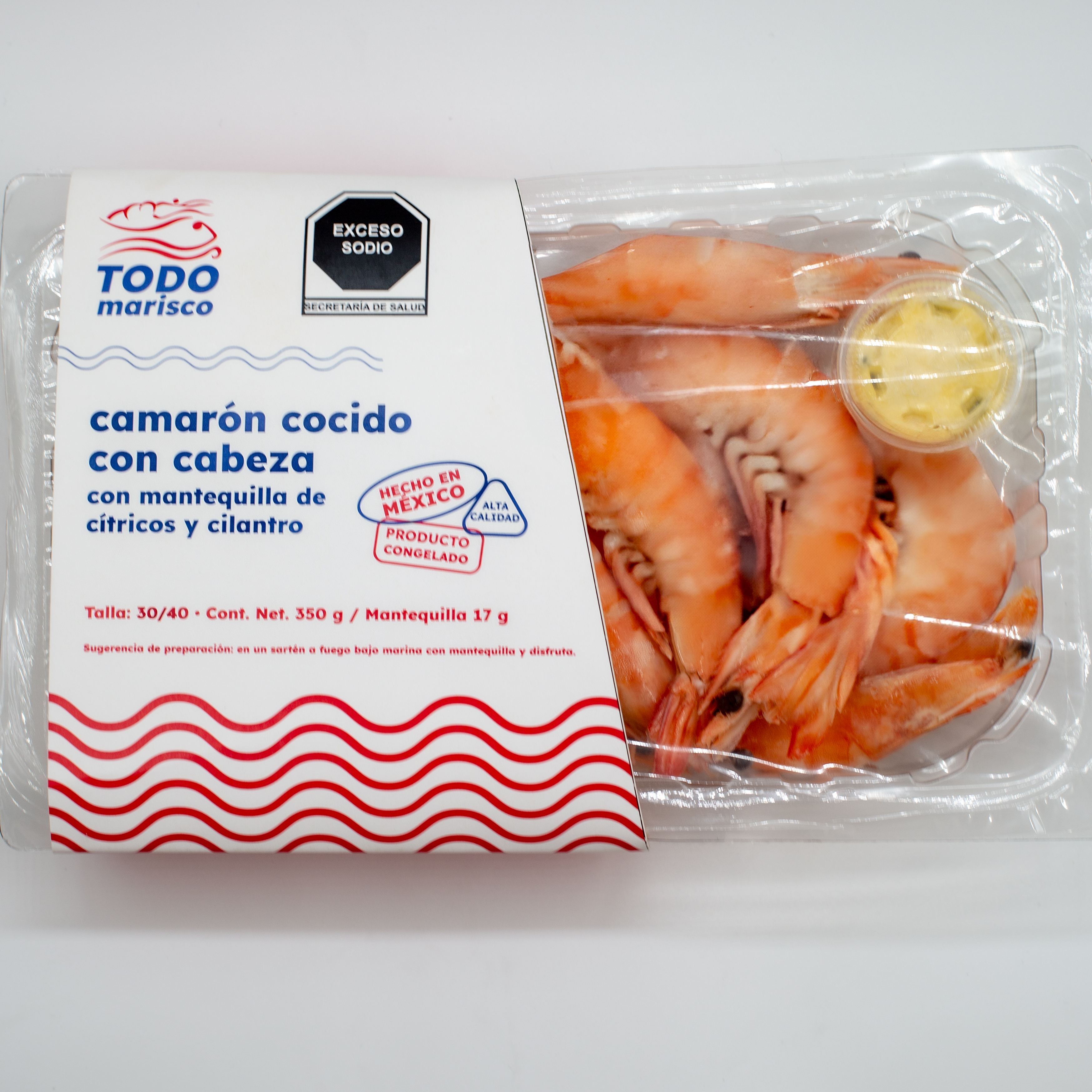 Camarón con mantequilla
